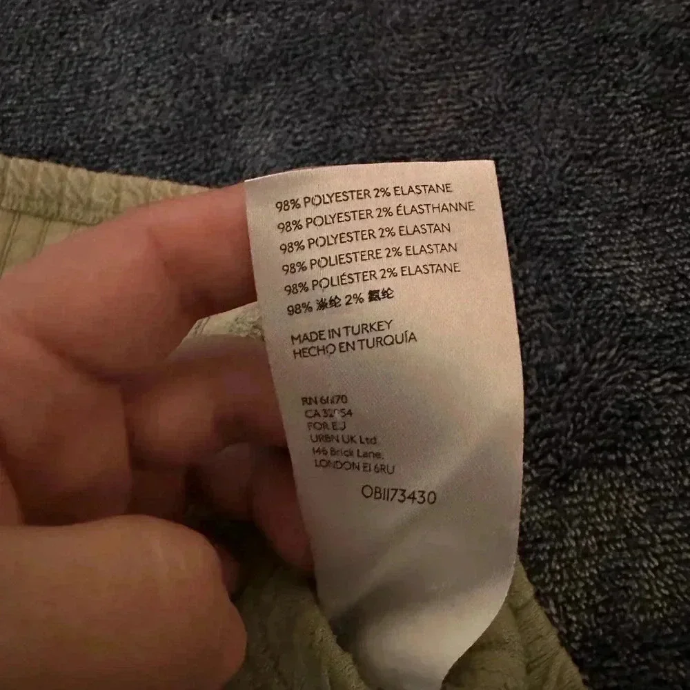 Anthropologie Sage Green Oversized Blouse Arya Textured Top size XS